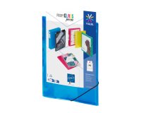 Chemise à élastique 3 rabats plastique personnalisable Viquel Propyglass 24 x 32 cm dos 1,5 cm