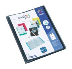 PORTE VUES PERSONNALISABLE 80 VUES NOIR PROPYGLASS