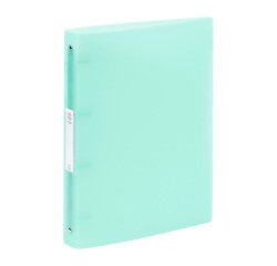 Classeur 4 anneaux plastifié Viquel Propysoft A4 maxi - Dos 4 cm, vert d'eau
