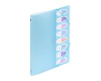 Trieur plastique Viquel Propysoft 8 divisions 25,5 x 32 cm, bleu