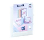 Chemise à élastique 3 rabats plastique personnalisable Viquel Propysoft 24,5 x 32 cm dos 1,5 cm