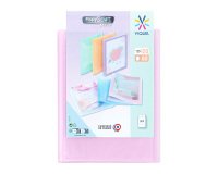 Protège-documents Viquel Propyglass polypropylène A4 60 pochettes - 120 vues - Rose