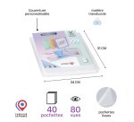 PORTE VUES PERSONNALISABLE 80 VUES PROPYSOFT INCOLORE