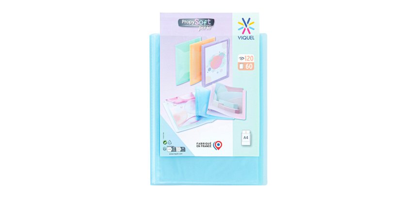 Protège-documents Viquel Propyglass polypropylène A4 60 pochettes - 120 vues