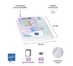 Protège-documents Viquel Propysoft polypropylène personnalisable A4 30 pochettes - 60 vues