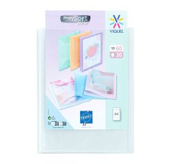 Protège-documents Viquel Propysoft polypropylène personnalisable A4 30 pochettes - 60 vues