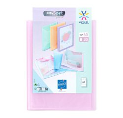 Protège-documents Viquel Propysoft polypropylène personnalisable A4 30 pochettes - 60 vues