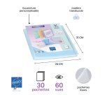 Protège-documents Viquel Propysoft polypropylène personnalisable A4 30 pochettes - 60 vues