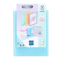 Protège-documents Viquel Propysoft polypropylène personnalisable A4 30 pochettes - 60 vues