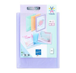 Protège-documents Viquel Propysoft polypropylène personnalisable A4 30 pochettes - 60 vues