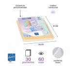 Protège-documents Viquel Propysoft polypropylène personnalisable A4 30 pochettes - 60 vues