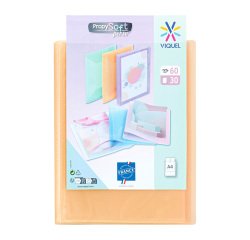 Protège-documents Viquel Propysoft polypropylène personnalisable A4 30 pochettes - 60 vues