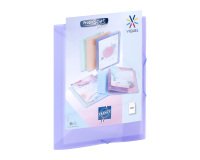 Chemise à élastique 3 rabats plastique personnalisable Viquel Propysoft 24,5 x 32 cm dos 1,5 cm