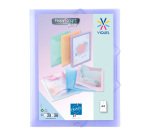Chemise à élastique 3 rabats plastique personnalisable Viquel Propysoft 24,5 x 32 cm dos 1,5 cm