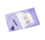 Chemise à élastique 3 rabats plastique personnalisable Viquel Propysoft 24,5 x 32 cm dos 1,5 cm