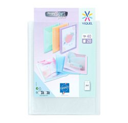 PORTE VUES PERSONNALISABLE 40 VUES PROPYSOFT INCOLORE