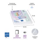CUSTOMIZABLE DISPLAY BOOK 40 VIEWS PROPYSOFT COLORLESS