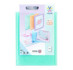 Protège-documents Viquel Propyglass polypropylène A4 60 pochettes - 120 vues