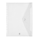 POCHETTE ENVELOPPE PERFOREE A4 POLYPROPYLENE INCOLORE