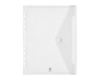 POCHETTE ENVELOPPE PERFOREE A4 POLYPROPYLENE INCOLORE