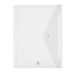 POCHETTE ENVELOPPE PERFOREE A4 POLYPROPYLENE INCOLORE