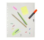 POCHETTE PERFORÉE ZIPPEE A4+ POLYPROPYLENE INCOLORE