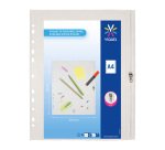 POCHETTE PERFORÉE ZIPPEE A4+ POLYPROPYLENE INCOLORE
