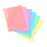 INTERCALAIRES POCHETTES 6 POSITIONS AA MAXI - RAINBOW PASTEL