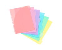 INTERCALAIRES POCHETTES 6 POSITIONS AA MAXI - RAINBOW PASTEL
