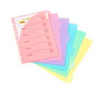 INTERCALAIRES POCHETTES 6 POSITIONS AA MAXI - RAINBOW PASTEL
