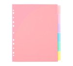 INTERCALAIRES POCHETTES 6 POSITIONS AA MAXI - RAINBOW PASTEL