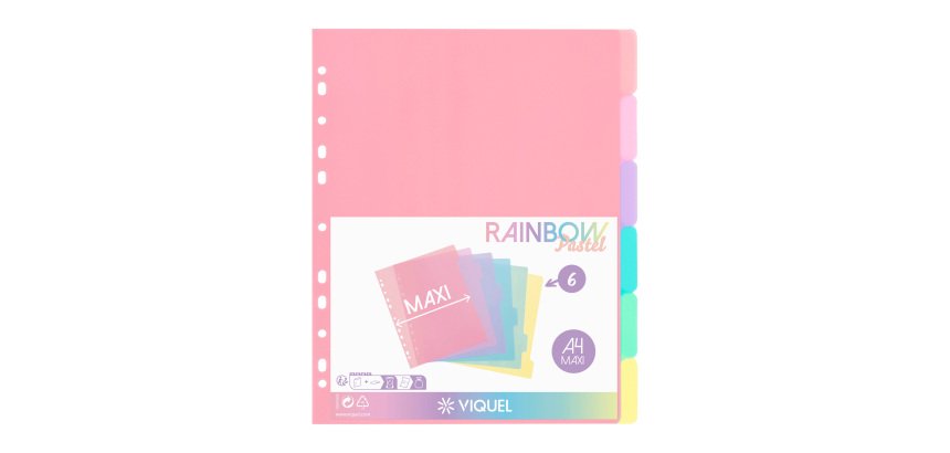 INTERCALAIRES 6 POSITIONS AA MAXI - RAINBOW PASTEL