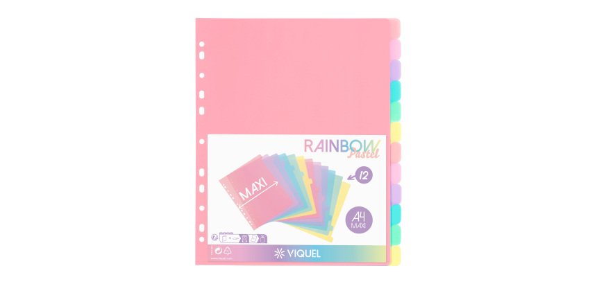 INTERCALAIRES 12 POSITIONS AA MAXI  - RAINBOW PASTEL