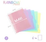 INTERCALAIRES 6 POSITIONS AA MAXI - RAINBOW PASTEL
