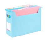 BOÎTE GARNIE DE 8 DOSSIERS SUSPENDUS EASYCASE A4  - RAINBOW PASTEL