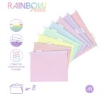 BOÎTE GARNIE DE 8 DOSSIERS SUSPENDUS EASYCASE A4  - RAINBOW PASTEL