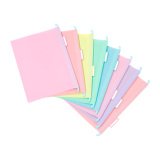8 DOSSIERS SUSPENDUS A4 - RAINBOW PASTEL