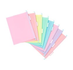 8 DOSSIERS SUSPENDUS A4 - RAINBOW PASTEL