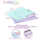 8 DOSSIERS SUSPENDUS A4 - RAINBOW PASTEL