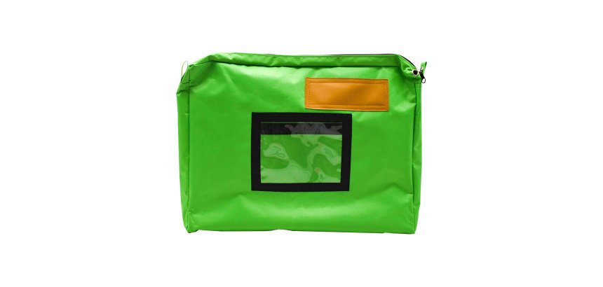 Sacoche navette courrier avec soufflet Wonday 34 x 44 cm, vert