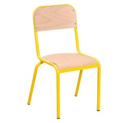 Lot de 2 chaises scolaires Ludo taille 3, maternelle grande section