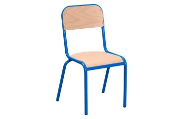 Set van 2 schoolstoelen Ludo - maat 3 - kleuterschool grote afdeling - lak