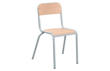 Set van 2 Ludo schoolstoelen - maat 6 - Groep 8/middelbare school/lyceum