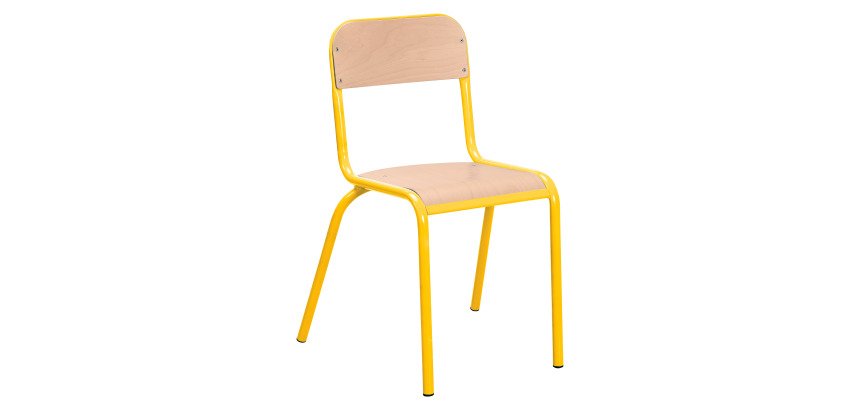 Set van 2 Ludo schoolstoelen - maat 6 - Groep 8/middelbare school/lyceum