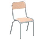 Set van 2 Ludo schoolstoelen - maat 2 - kleuterschool middenafdeling - lak