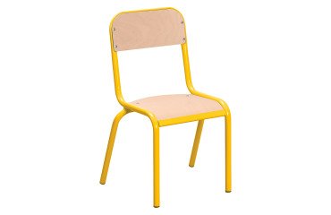 Set van 2 Ludo schoolstoelen - maat 2 - kleuterschool middenafdeling - lak