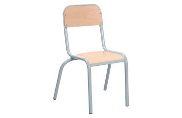 Set van 2 schoolstoelen Ludo - maat 4 - groep 3/4 - lak