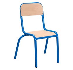 Lot de 2 chaises scolaires Ludo taille 4, CP/CE1