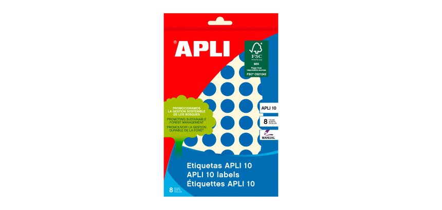 Etiquetas azules Modelo Apli 02735