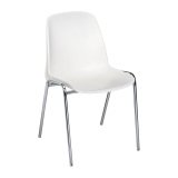 En_sedia selena a scocca bianco ignifuga base cro